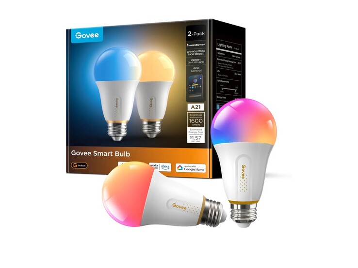 A Govee E26 Smart Light Bulb 1600lm para os EUA