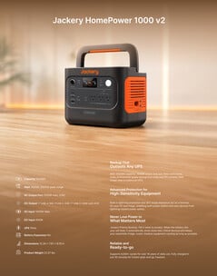Especificações do HomePower 1000 v2