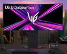 O LG UltraGear OLED 34GX900A vem com um suporte ajustável relativamente grosso. (Fonte da imagem: LG)