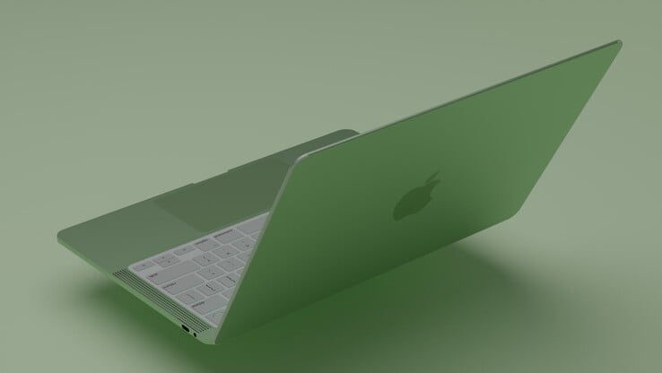 2022 MacBook Air fan-made concept render. (Fonte de imagem: @AppleyPro)