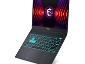 O MSI Cyborg 15 AI e o Cyborg 14 apresentam WASD, barra de espaço e teclas de energia translúcidas. (Fonte: MSI)