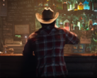 Uma captura de tela de Wolverine em flanela e chapéu de caubói do trailer de anúncio de Wolverine da Marvel (fonte da imagem: PlayStation YT)
