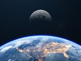 Uma ilustração mostrando a Terra e a Lua. (Fonte da imagem: brutto film, Adobe Stock)