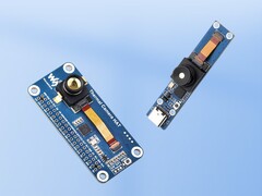 A câmera de imagem térmica como um HAT e com uma porta USB.