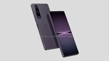 Xperia 1 V (Fonte de imagem: GreenSmartphones/@OnLeaks)