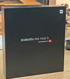 Suposta embalagem de lançamento do MIX Fold 3. (Fonte da imagem: Xiaomi)