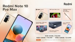 Redmi Note 10 Características Pro Max. (Fonte da imagem: GSMArena)