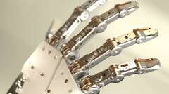 O robô humanoide 1X NEO usa mãos com 22 graus de liberdade para realizar tarefas domésticas de forma autônoma. (Fonte da imagem: 1x)