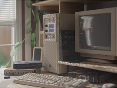 PC para jogos pré-construído Maingear Retro98 mostrado na área de trabalho (Fonte da imagem: Maingear PR com edições)