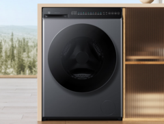 A máquina de lavar e secar roupa Xiaomi Mijia 12kg (na foto) chegou à China. (Fonte da imagem: Xiaomi)