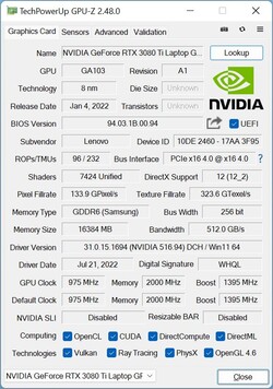 GPU-Z GeForce RTX 3080 Ti