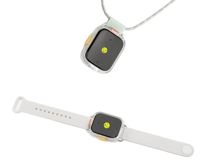 O P1 AI Recorder também está disponível em um conjunto que inclui uma pulseira e/ou uma alça de pescoço.