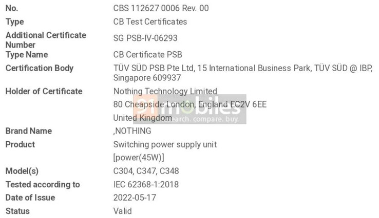 Nada supostamente obtém sua primeira certificação de tijolo de potência. (Fonte: 91Mobiles)