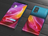 Este conceito Xiaomi apresenta um mecanismo de deslizamento e uma tela parcialmente envolvente. (Fonte da imagem: LetsGoDigital/Sarang Sheth)