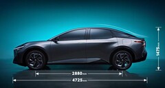 O sedan elétrico bZ3 pode sofrer transformações de desempenho (imagem: Toyota)