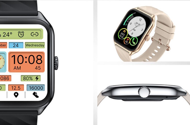 O smartwatch apresenta uma coroa giratória funcional (Fonte da imagem: Zeblaze)