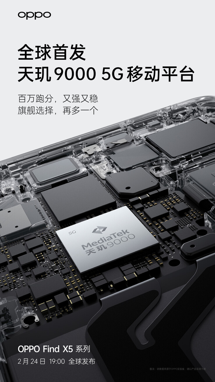 A OPPO provoca abertamente suas variantes Find X5 em termos de seus processadores. (Fonte: OPPO via Weibo)