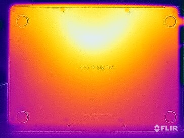 Teste de estresse de temperatura da superfície (lado inferior)