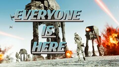 Não há mais caixas de saque. Apenas sabres de luz, blasters e a galáxia inteira em guerra. Com todos os heróis, todos os mapas e uma comunidade renovada, essa pode ser a melhor experiência multijogador de Star Wars até hoje. (Fonte da imagem: Página do Star Wars Battlefront II no Steam, editada)
