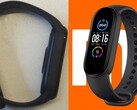 A Xiaomi Mi Band 6 (L) não parece drasticamente diferente da Mi Band 5 (R), pelo menos do lado. (Fonte da imagem: Xiaomi - editado)