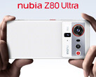 O Z80 Ultra será lançado em 22 de outubro de 2025, na China. Na foto: a parte traseira do telefone com câmera principal. (Fonte da imagem: Nubia)