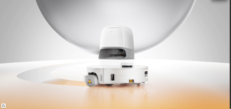 O robô aspirador e esfregão Roborock Qrevo Curv 2 Flow. (Fonte da imagem: Roborock)