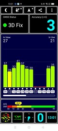 Recepção GPS ao ar livre