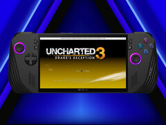 A versão 0.9.0 já está disponível para download. Na foto: ROG Ally X executando o emulador de PS4. (Fonte da imagem: Sony, Asus e ShadPS4 - editado)