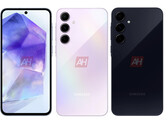 O Galaxy A55 vazou em três cores até o momento. (Fonte da imagem: Android Headlines)
