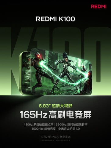O Redmi K100 virá com o HyperOS 4.