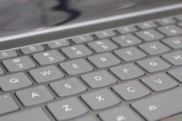 A experiência de digitação é mais parecida com a de um IdeaPad do que com a de um ThinkPad