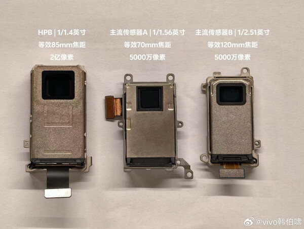 O ISOCELL HPB que a Vivo pretende usar no interior do Vivo X300 Pro. (Fonte da imagem: Han Bo Xiao)