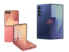 Espera-se que o Galaxy Z Flip7 e o Galaxy Z Fold7 sejam acompanhados pela série Galaxy Watch8 no evento Galaxy Unpacked do próximo mês. (Fonte da imagem: via Android Headlines & Evan Blass)