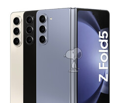 O Galaxy Z Fold5 estará disponível em geral em três cores de lançamento. (Fonte da imagem: @_snoopytech_)