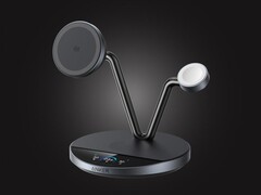 A estação de carregamento sem fio MagGo AirCool 3 em 1 da Anker (foto) poderá ser lançada em setembro de 2025. (Fonte da imagem: Wireless Power Consortium)