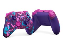 O controle sem fio Xbox Heart Breaker Special Edition apresenta tons vibrantes de rosa, roxo e azul. (Fonte da imagem: Xbox)
