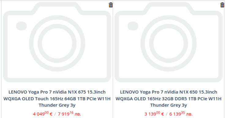Um vazamento de varejista já revela dois modelos Nvidia N1X e preços altos para um Lenovo Yoga Pro 7