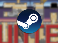 Uma captura de tela do trailer do jogo com o logotipo do Steam sobreposto.