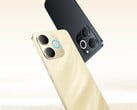 O Realme Narzo 80 Lite 4G vem nas cores beach gold e obsidian black (Fonte da imagem: Realme) 