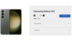 Samsung Galaxy S23 AT&T listagem (Fonte: CNET)