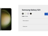 Samsung Galaxy S23 AT&amp;T listagem (Fonte: CNET)