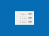 Os ícones coloridos da bateria do Windows 11 são um recurso bem-vindo. (Fonte da imagem: Microsoft)