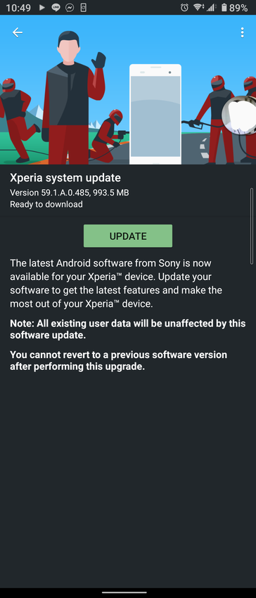 Sony Xperia 10 II Android 11 atualização (Imagem via XDA Developers)