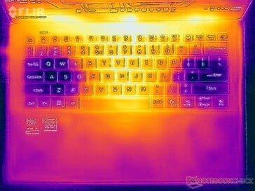 Teste de estresse de temperatura da superfície (lado superior)