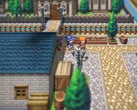 O novo recurso "Perspective 2D" do RPG Maker U2U em ação.