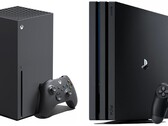 O Xbox Série X é, sem surpresa, muito mais silencioso do que o PS4 Pro. (Fonte de imagem: Microsoft/Sony - editado)