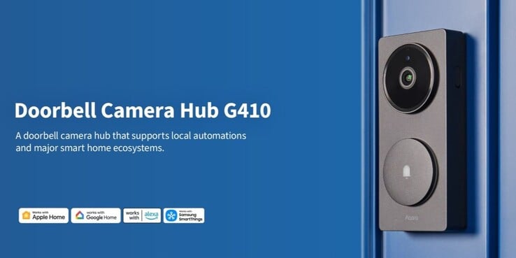 A câmera Aqara Doorbell Hub G410. (Fonte da imagem: Aqara)