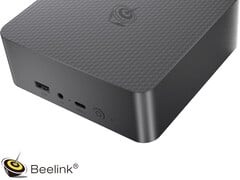 A nova configuração do EQi13 vem com 16 GB de RAM e custa US$ 499. Na foto: uma imagem promocional mostrando a parte frontal do mini PC.
