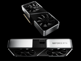 Uma imagem renderizada da GPU GeForce RTX 3060 Founders Edition