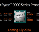 A AMD está planejando uma modificação de última hora para o Ryzen 7 9700X (imagem via AMD)